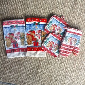 Christmas Dish Towel & Potholder Set